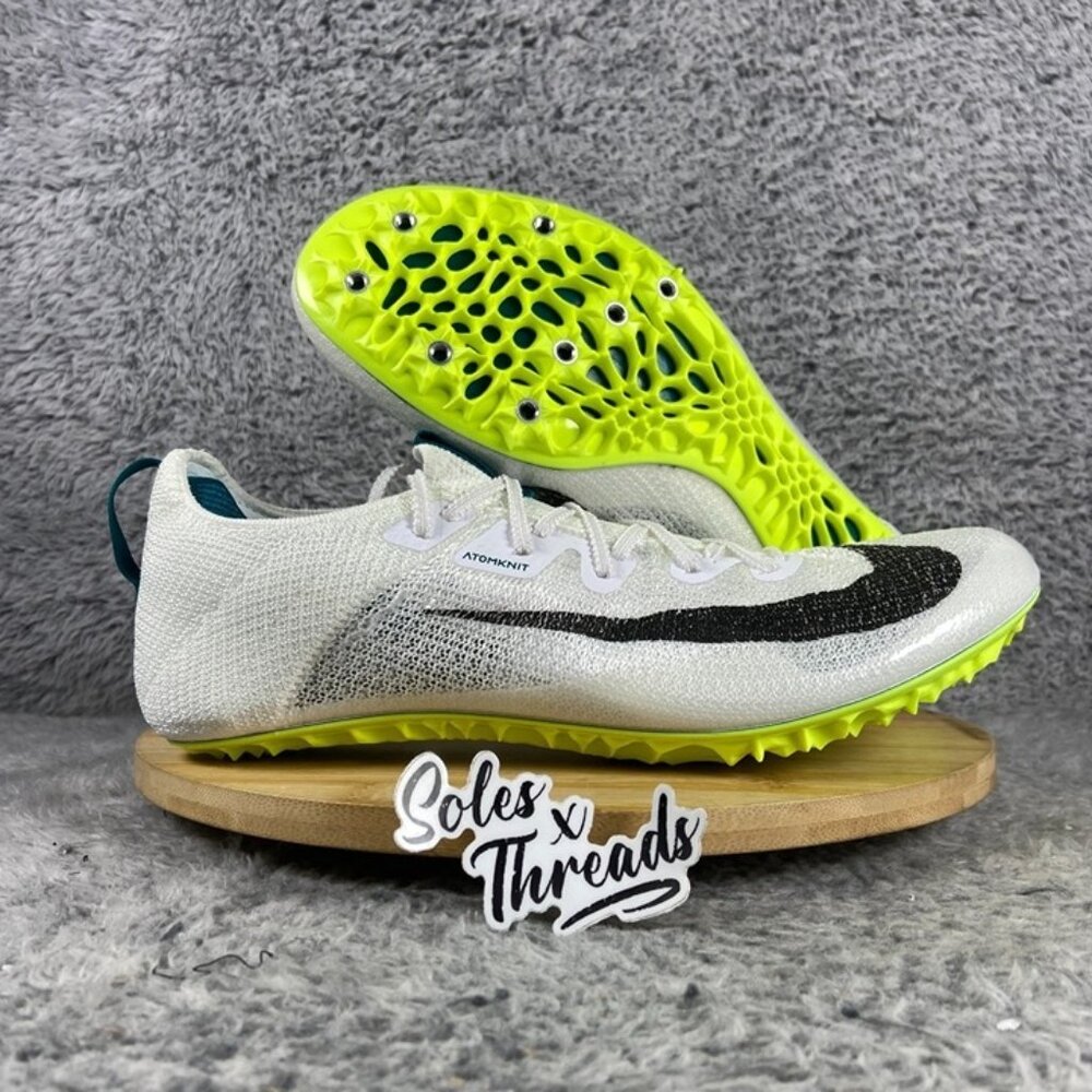 Nike Zoom Superfly Elite 2 Track Field Spikes SZ 12 Men White Bright Spruce